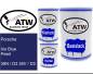 Preview: Porsche, Iris Blue Pearl, 39N / D3 39V / D3: 500ml Lackdose + 500ml Klarlack + 250ml Härter - Set, von ATW Autoteile West.